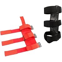 Ieron 2 Stück Auto-Überrollbügel-Feuerlöscherhalter, Verstellbarer Feuerlöscher-Befestigungsgurt, Ersatz für Jeep Wrangler, Polaris Ranger, Can-Am Maverick usw. (Schwarz + Rot)