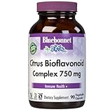 Bluebonnet Citrus Bioflavonoid Complex 750 mg Immune System Support - Hesperidin Citrus Bioflavonoids from Oranges Lemons Grapefruit & Limes - Non-GMO, Vegan, Gluten-Free - 90 Veggie Capsules