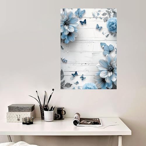 Tableau decoration murale salon papillon moderne 60x80cm art - 2