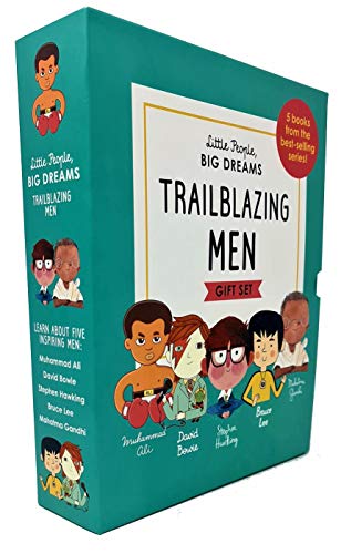Little People, Big Dreams Trailblazing Men Gift 5 Books Box Collection Set (Stephen Hawking, Bruce Lee, David Bowie, Muhammad Ali, Mahatma Gandhi)