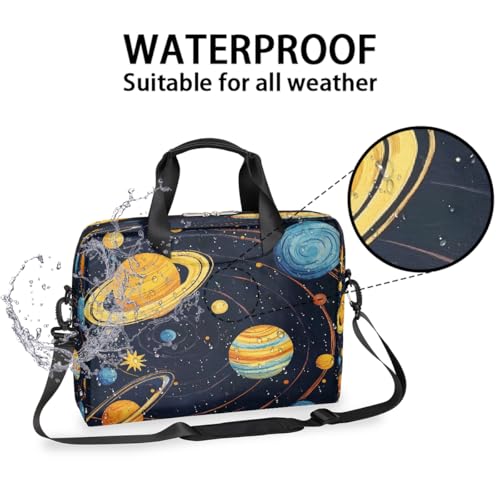 Maletín para portátil con diseño sistema solar 15.6 pulgadas miniatura 2