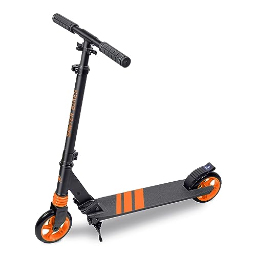 Sawyer Bikes - Patinete Ajustable y Plegable - Niños 6 a 12 Años (Naranja)