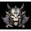 Figures Shop GmbH Gothic Wall Relief Viking Skull for Hanging - Valhalla's Vengeance Fantasy Decorative Items Hand Painted