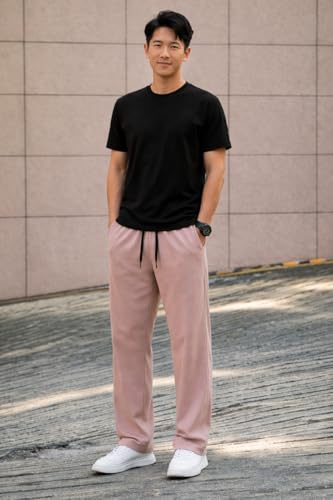 Image of Mack Jonney Men Waffle Knit Cotton Track Pants|Regular Fit |Soft Breathable Lounge Wear|Casual Wear WF-31