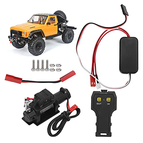 Winch eléctrico universal para auto RC 3kg 5-11V con control remoto miniatura 1