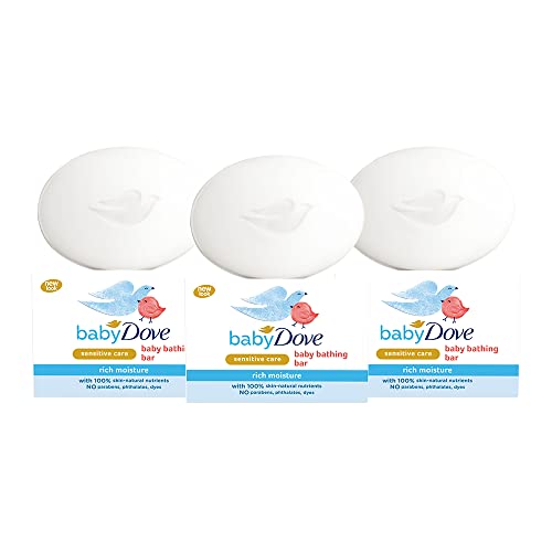 Baby Dove Rich Moisture Bar- Hypoallergenic, No Parabens, No Sulphates, No Phthalates 75 g (Pack Of 3) Baby Dove Rich Moisture Bar- Hypoallergenic, No Parabens, No Sulphates, No Phthalates 75 g (Pack Of 3)