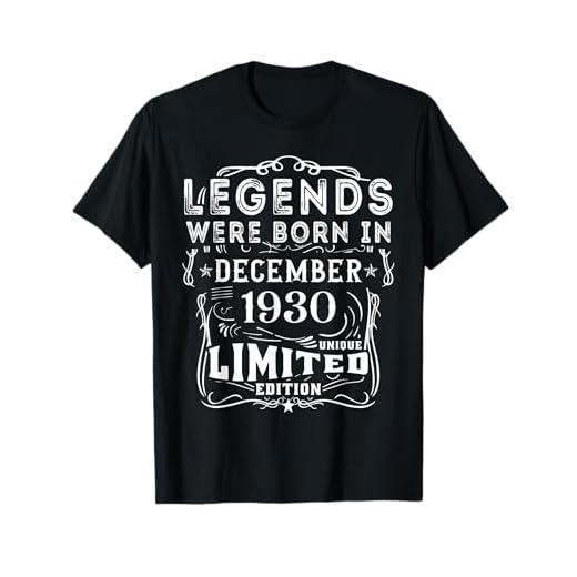 Cumpleaños Diciembre 1930 Edición Limitada Regalo Vintage Camiseta