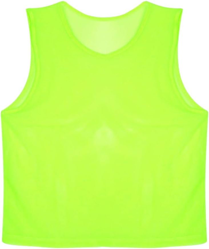 12Pack Adult Training Vests Scrimmage Jersey Bibs Pinnies (Green)