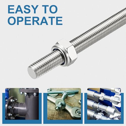 Tige filetée M10 x 400mm pour installer vos colliers de serrage extérieurs - 4