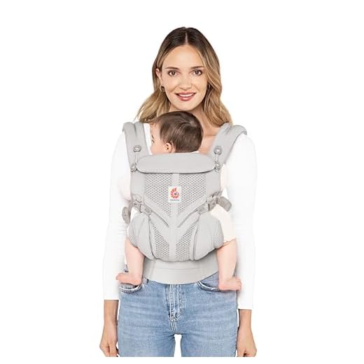 Ergobaby Ergonomischer Rucksack für Neugeborene und Babys, Perlgrau
