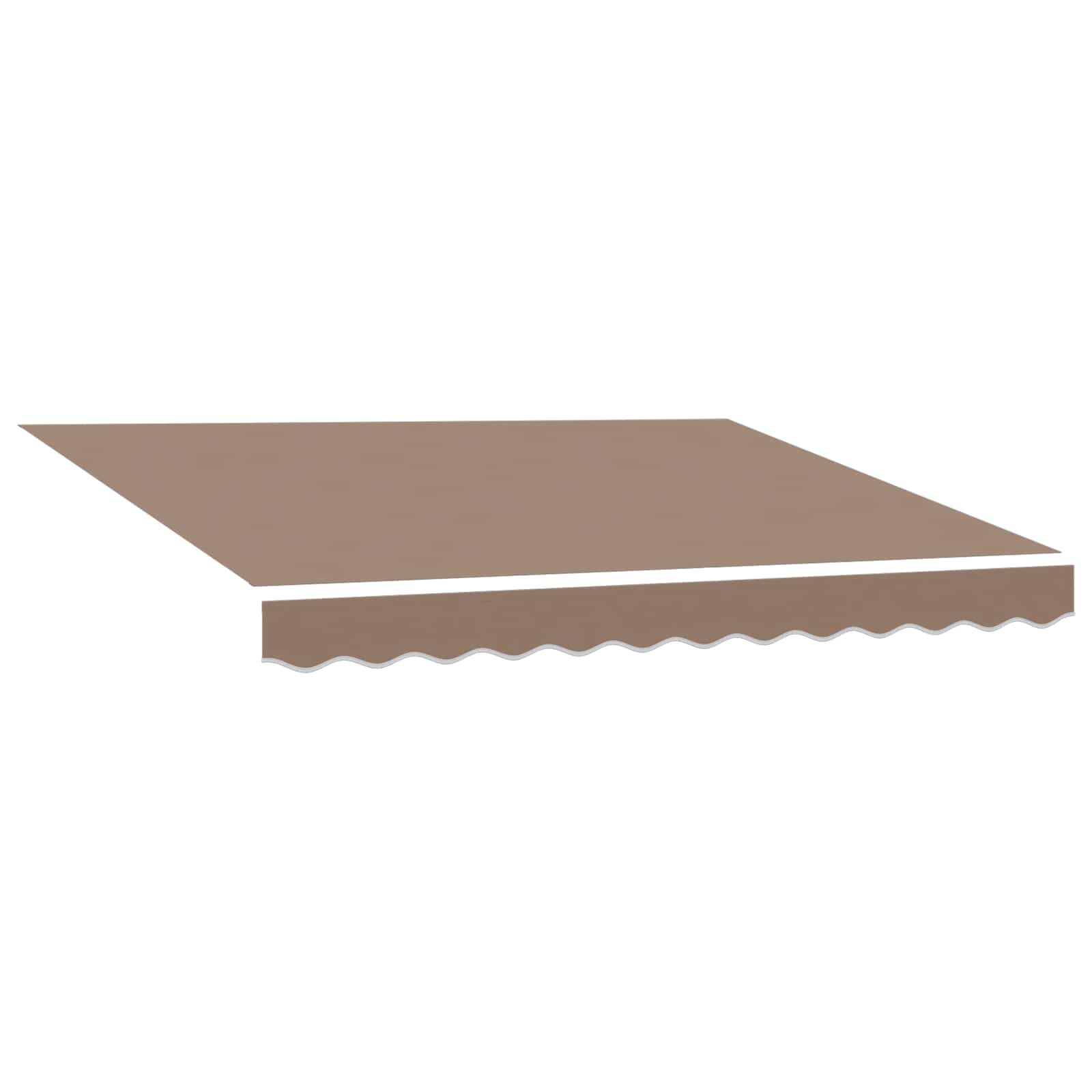 Toldo extensible, 600 x 300 cm, poliéster y aluminio | Manivela manual, tela resistente a la intemperie, marco resistente, montaje en pared, kit completo de montaje