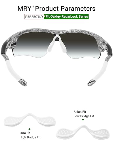 Image of Mryok Replacement Earsocks Nosepieces Kits for Oakley RadarLock Path /RadarLock XL /RadarLock Edge /RadarLock Pitch - Options
