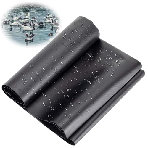 Bâche d'étang Noir 2x4m 3x4m 4x4m 5x4m Revêtement de Bassin en Caoutchouc Robuste Membrane pour Étang en PVC Liner de Jardin 0.5mm Epaisseur pour Bassin, pour Bassin Koi, Cascades d'eau, Baies ( Coule
