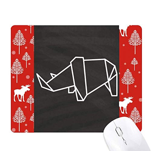 Origami rhinocéros design géométrique cadeau idéal esprit forêt