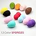 Professional Beauty Dry and wet makeup sponge，Beauty Foundation Blending Sponges, Flawless for Liquid, Cream, and Powder, Multi-colored Makeup Sponges-12 Pcs Set