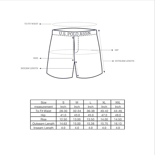 Image of U.S. Polo ASSN. Mens EX003 Cotton Essential Easy Lounge Boxer Shorts -Pack of 1