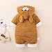 JELEUON Baby Infant Boys Girls Ears Zipper Thick Fleece Jumpsuit Winter Onesie Winter Clothes Coat Jumpsuit