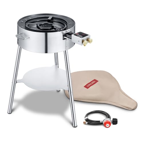 Concord Professional Stainless Steel El Matador Paella Stove. This Burner fits 12 to 24 paella pans