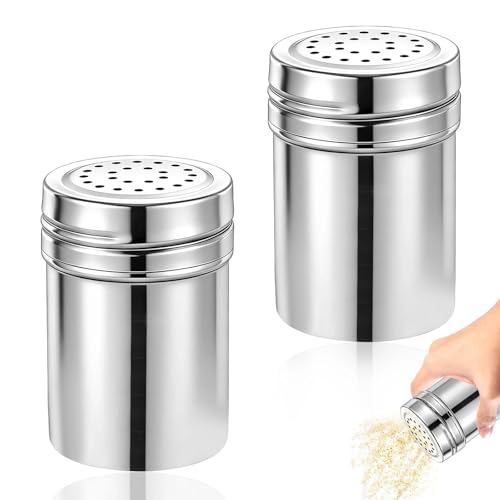 Imagen de ATTEEFI 2 Piezas Tanque de Almacenamiento Metal Pimentero