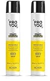 Revlon Professional ProYou Laca Pelo Media para Todo Tipo de Cabello, Fijación Media y Brillo, 500 ml, Gama Fijación The Setter (Paquete de 2)