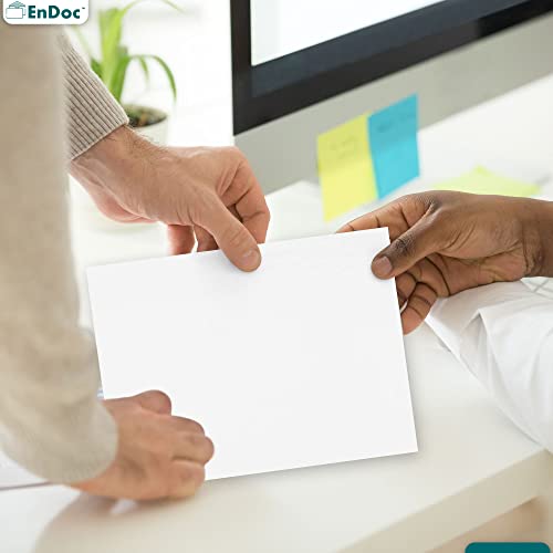 Endoc 6X9 Self Seal Booklet Envelopes - Heavy Duty 28Lb. Paper - 6 X 9 Inches Open Side Peel & Seal White Envelopes, Can Be Used For Invitations, Booklets, Letters And Brochures - 50 Pack #TOP3