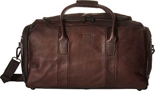 Kenneth Cole Reaction Duff Guy Colombian Leather Compartment Top Load Travel Duffel Bag