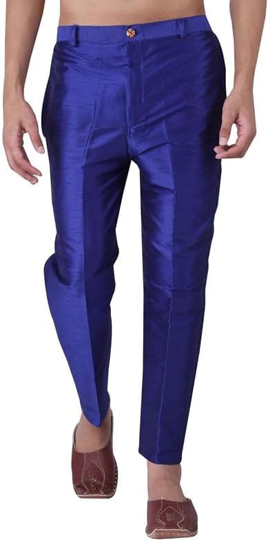 Dupion Silk Traditional Ethnic Sherwani Bottom Pants Trousers Regular Fit Pajama