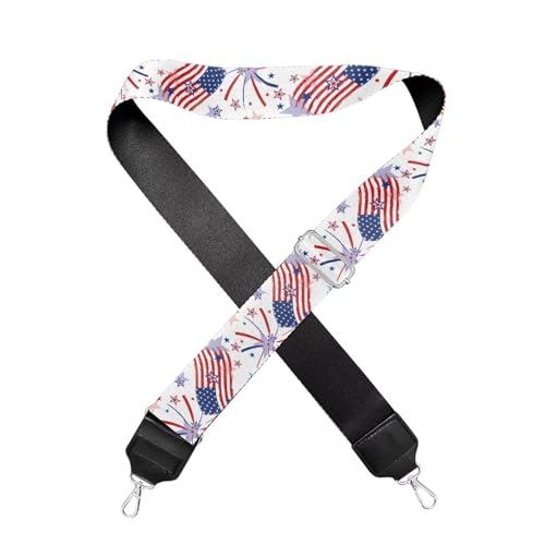 Image of Adjustable Purse Strap for Women, Crossbody Wide Handbag Strap Replacement, Sturdy Bag Strap with Silver Hardware