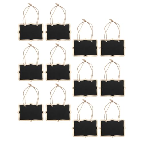 FUNOMOCYA 12Pcs Blackboards Two Sided Hanging Chalkboards for Messages Crafts and Decor for Home Weddings and Activities