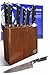 Dalstrong Knife Set Block - 8 Piece - Gladiator Series - German High Carbon Steel Kitchen Knife - Premium Food-Grade Black ABS Polymer Handles - NSF Certified