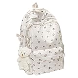 Generico Schulrucksack | ästhetischer Rucksack in Erdbeerform | geräumig für Bücher | für Studentinnen Mädchen Geschenk Geburtstag Weihnachten Reise Schule