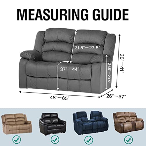 Funda de sillón relax elástica de 6 piezas lavable para sofá reclinable modular 5