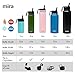 MIRA 32 oz Insulated Water Bottle - Stainless Steel Sports Flask with 2 Lids (Straw & Handle) - Cold Drink Thermo - Hawaiian Blue