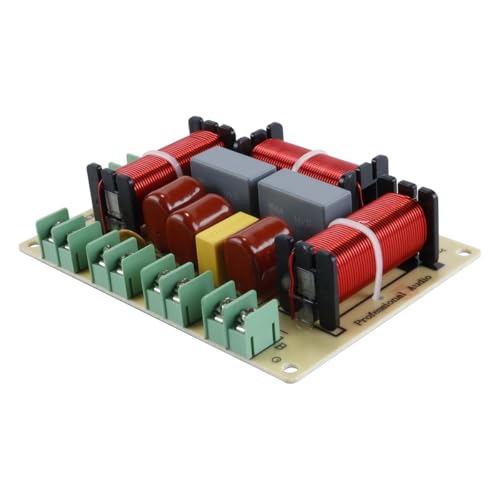 Durlo Filtre 4 voies pour haut-parleur, 250 W, 4-8 ohms, aigus et médiums, avec double diviseur de basses fréquences, pour voiture et système stéréo...