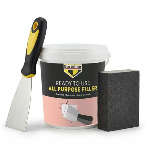 Wall Filler 600g All Purpose Wall Repair Kit with Filling Tool and Sanding Block Crack and Hole Filler for Plaster Wood Brick and Masonry Easy Smooth Finish DIY Decorating