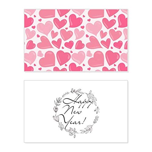 Tarjeta de felicitación de San Valentín amorosa con corazón rosa de papelería