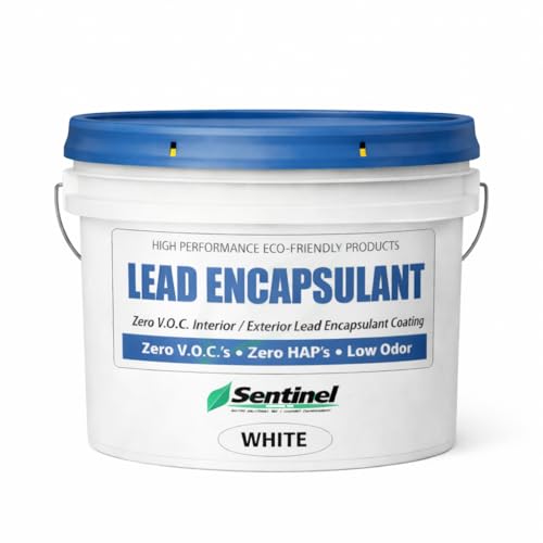 Sentinel Interior/Exterior Lead Encapsulant Coating, Zero VOC, Low Odor (2.5 Gallon, White)