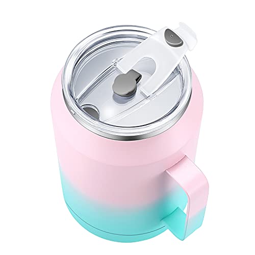 Zenbo 50 Oz Mug Tumbler – Stainless Steel Vacuum Insulated Mug With Handle,Lid And Straw,Keeps Drinks Cold Up To 36 Hours – Sweat-Proof Body, Dishwasher Safe #TOP1