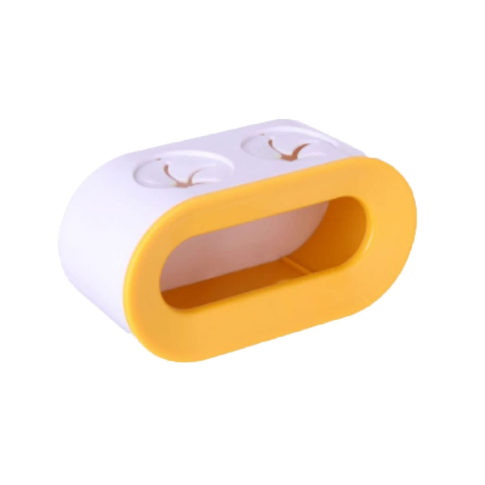 JINGYAN Porta spazzolini Double Hole Toothbrush Rack Bathroom Electric Holder Punch free Storage