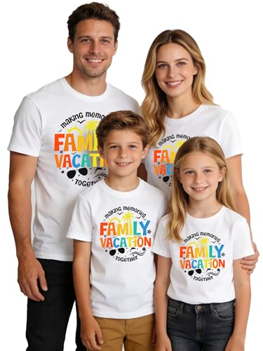 SUWATOIN Family Vacation Shirts Cruise Ship T-Shirts Summer Family Matching Outfits