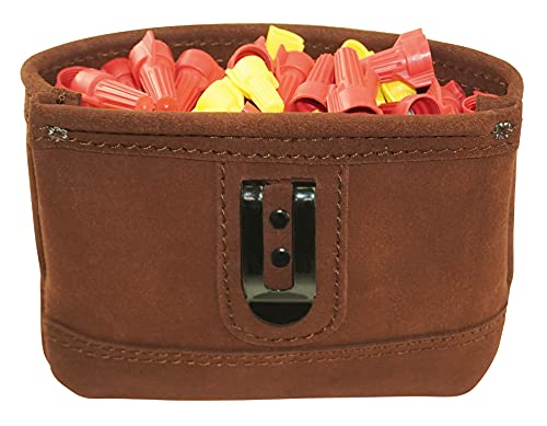 Graintex Ss1190 Nails/Screws Pouch With Clip Suede Leather For Constructors, Electricians, Plumbers, Handyman #TOP3