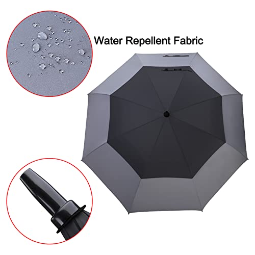 Image of G4Free 47 /54 /62 /68 Inch Automatic Open Golf Umbrella Oversize Extra Large Double Canopy Vented Windproof Waterproof Stick Umbrellas