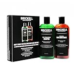 Brickell Men’s Daily Revitalizing Hair Care Routine, Mint and Tea Tree Oil Shampoo, Strength and Volume Enhancing Conditioner, Natural and Organic