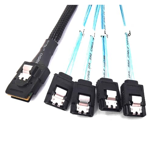 Cable M1ni S/AS SFF-8087 a 4 SATA 12Gbps para servidor miniatura 6