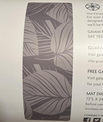 Gaiam Printed Fitness Mat 10mm