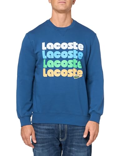 Lacoste Men's Classic Fit Crew Neck Sweatshirt W Wording