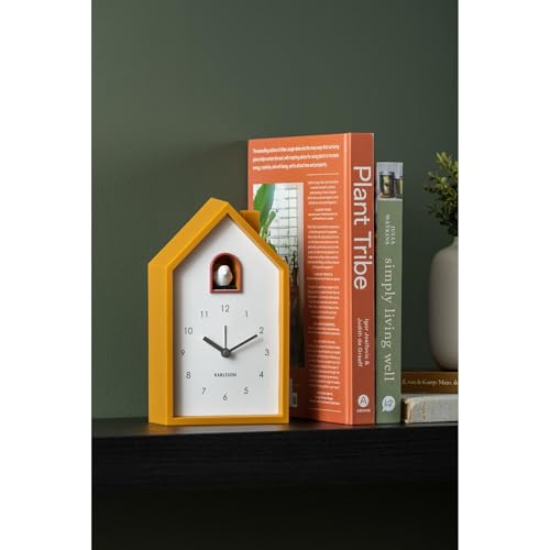 Despertador cuckoo Karlsson de dormitorio rectangular amarillo de termoplástico 3