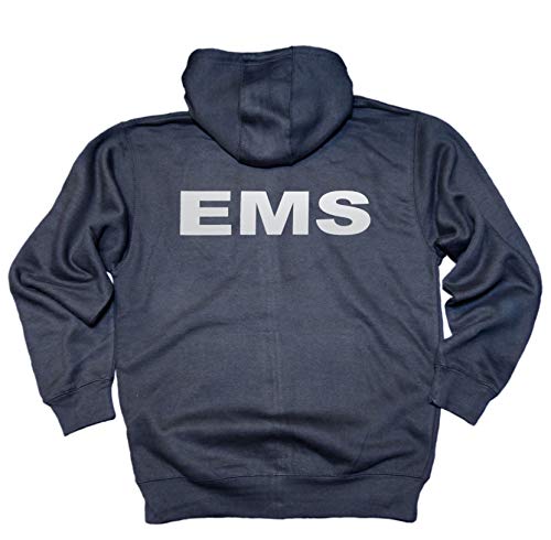 EMS Premium Zip up Fleece Hoodie with Reflective Decoration Both Front and Back2