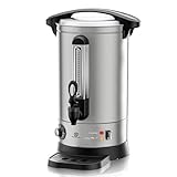 SUPERLEX Electric Catering Urn 1500W, 10L Hot Water Boiler Dispenser with Thermostat, Stainless Steel Tea Urn Kettle Auto Keep Warm & Anti-drip Tap, Safety Cut-off, for Home, Office, Commercial Use