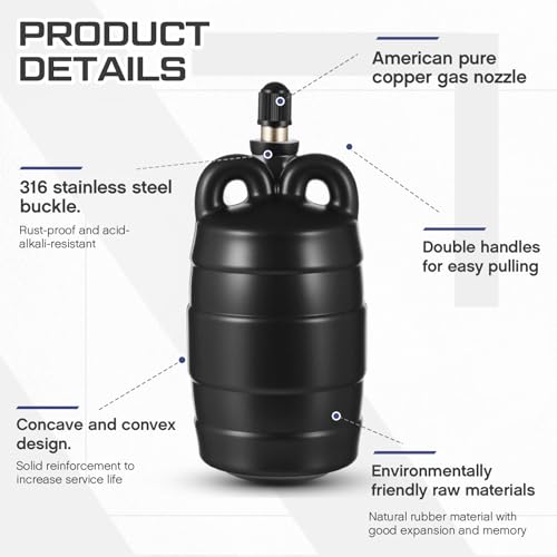 Image of Glooglitter 2 Inch Inflatable Pipe Plug Sewer Test Plug Rubber Plumbing Test Balloon Ball for Sewage Pipeline Inspection (with 39.37 Plastic Extension Hose)
